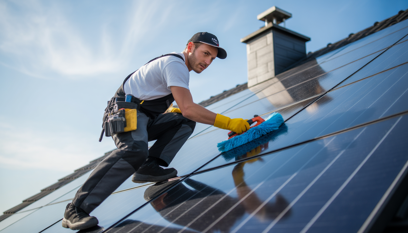 Nettoyage panneaux solaires