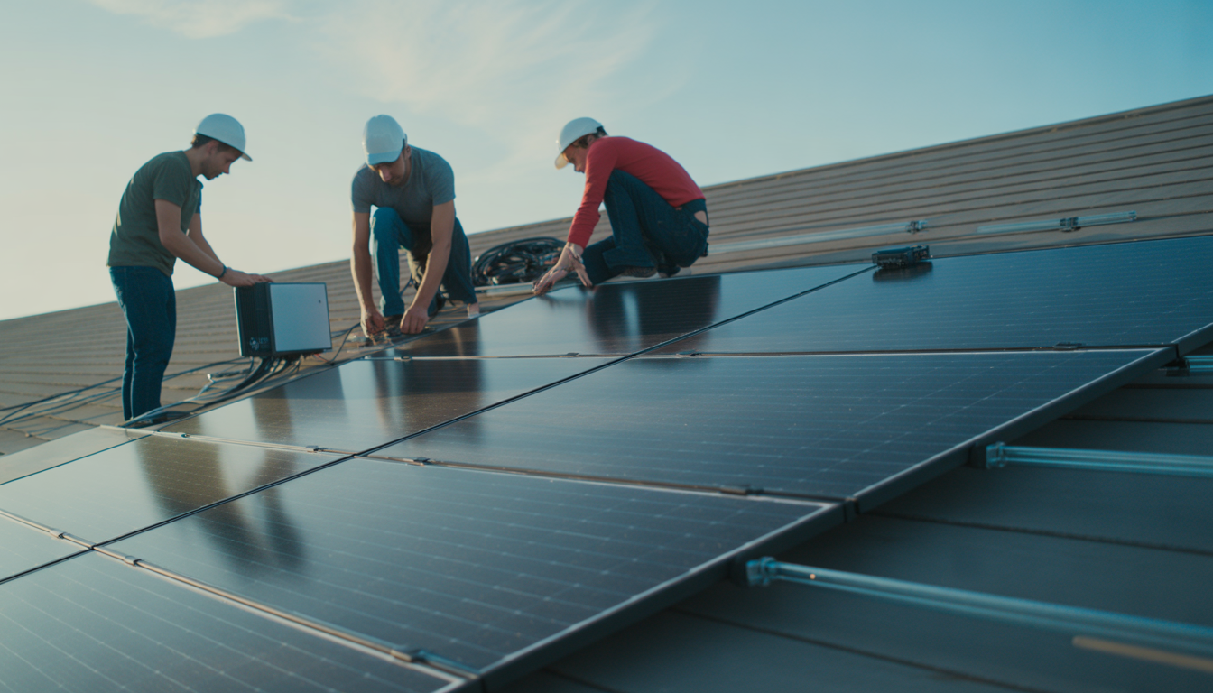 Installation panneau solaire